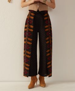 Bonnie Black Bloom Wrap Pant